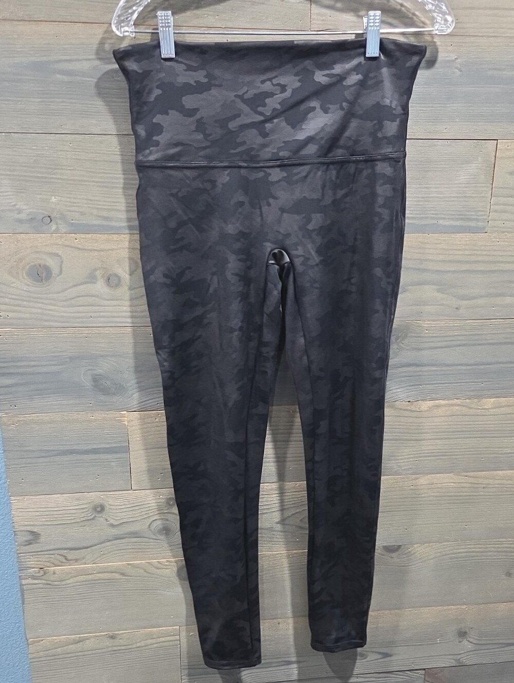 SPANX Black Camo High-Waist Leggings